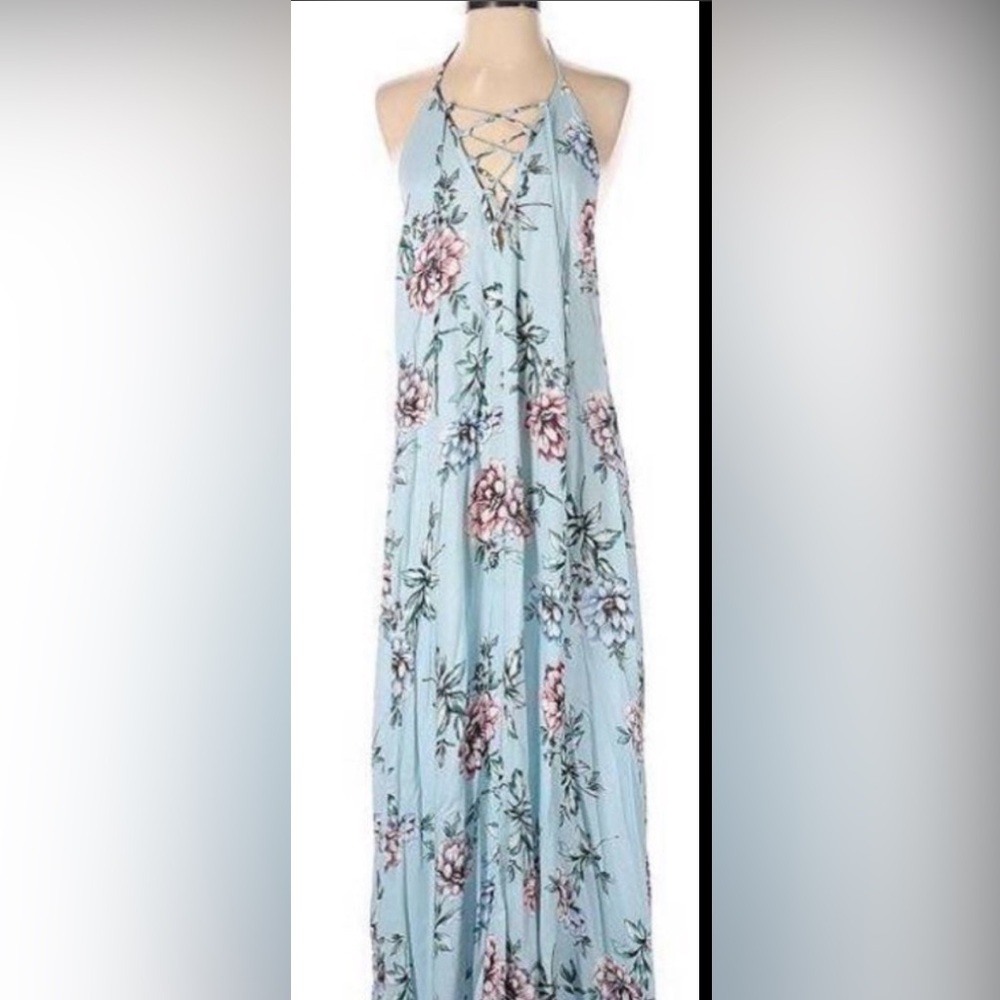 🌸NWT🌸 Show Me Your Mumu Logan Lace Up Floral
Maxi Dress | Size M